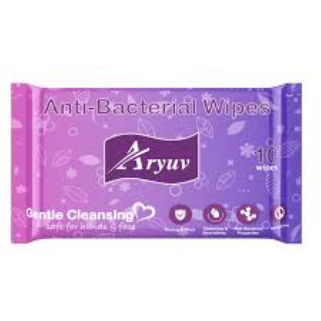 ARYUV ANTI-BACTERIA WET TISSUE 10'S